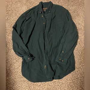 Woolrich Forest Green Button-Up Shirt